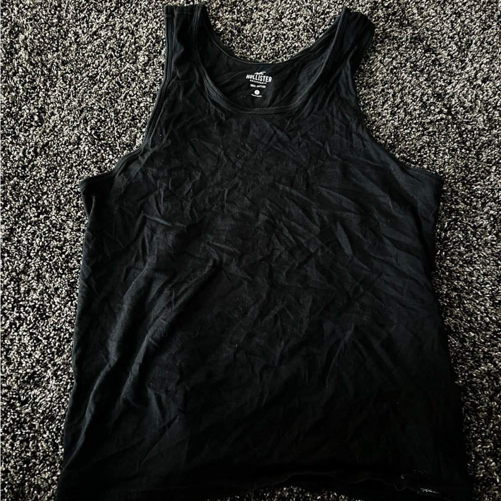 Hollister Jet Black Sleeveless Top